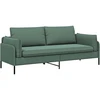 3-Vietis Sofa 3 vietos Jūrinė žalia 222 x 81 x 89 cm Aksomas