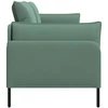 3-Vietis Sofa 3 vietos Jūrinė žalia 222 x 81 x 89 cm Aksomas