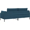 3-Vietis Sofa 3 vietos Mėlyna 222 x 81 x 89 cm Aksomas
