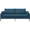 3-Vietis Sofa 3 vietos Mėlyna 222 x 81 x 89 cm Aksomas
