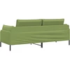 3-Vietis Sofa 3 vietos Šviesiai žalia 222 x 81 x 89 cm Aksomas