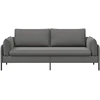 3-Vietis Sofa 3 vietos Tamsiai pilka 222 x 81 x 89 cm Aksomas