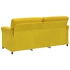 3-Vietis Sofa Geltona 198 x 83 x 95 cm Aksomas