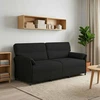3-Vietis Sofa Juoda 198 x 83 x 95 cm Audinys