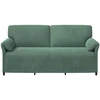 3-Vietis Sofa Jūrinė žalia 198 x 83 x 95 cm Aksomas