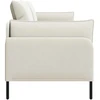 3-Vietis Sofa Kreminė 222 x 81 x 89 cm Aksomas