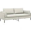 3-Vietis Sofa Kreminė 222 x 81 x 89 cm Aksomas