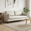 3-Vietis Sofa Kreminė 222 x 81 x 89 cm Aksomas