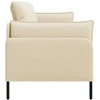 3-Vietis Sofa Kreminė 222 x 81 x 89 cm Audinys