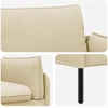 3-Vietis Sofa Kreminė 222 x 81 x 89 cm Audinys