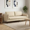 3-Vietis Sofa Kreminė 222 x 81 x 89 cm Audinys