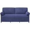 3-Vietis Sofa Policijos mėlyna 198 x 83 x 95 cm Aksomas