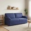 3-Vietis Sofa Policijos mėlyna 198 x 83 x 95 cm Aksomas