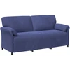 3-Vietis Sofa Policijos mėlyna 198 x 83 x 95 cm Aksomas
