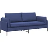 3-Vietis Sofa Policijos mėlyna 222 x 81 x 89 cm Aksomas