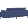 3-Vietis Sofa Policijos mėlyna 222 x 81 x 89 cm Aksomas