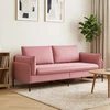 3-Vietis Sofa Rožinė 222 x 81 x 89 cm Aksomas