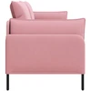 3-Vietis Sofa Rožinė 222 x 81 x 89 cm Aksomas
