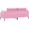 3-Vietis Sofa Rožinė 222 x 81 x 89 cm Audinys