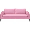 3-Vietis Sofa Rožinė 222 x 81 x 89 cm Audinys