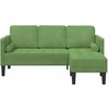 Sofa Sofos komplektas su pagalve Šviesiai žalia Poliesteris