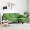 Sofa Sofos komplektas su pagalve Šviesiai žalia Poliesteris