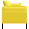 3-Vietis Sofa Šviesi geltona 222 x 81 x 89 cm Audinys