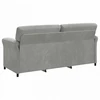 3-Vietis Sofa Šviesiai pilka 198 x 83 x 95 cm Aksomas