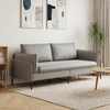 3-Vietis Sofa Šviesiai pilka 222 x 81 x 89 cm Aksomas