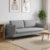 3-Vietis Sofa Šviesiai pilka 222 x 81 x 89 cm Audinys