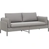 3-Vietis Sofa Šviesiai pilka 222 x 81 x 89 cm Aksomas