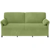 3-Vietis Sofa Šviesiai žalia 198 x 83 x 95 cm Aksomas