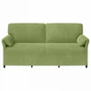 3-Vietis Sofa Šviesiai žalia 198 x 83 x 95 cm Aksomas