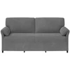 3-Vietis Sofa Tamsiai pilka 198 x 83 x 95 cm Aksomas
