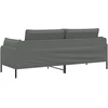 3-Vietis Sofa Tamsiai pilka 222 x 81 x 89 cm Audinys