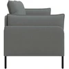 3-Vietis Sofa Tamsiai pilka 222 x 81 x 89 cm Audinys