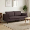 3-Vietis Sofa Tamsiai rudas 222 x 81 x 89 cm Audinys