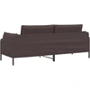 3-Vietis Sofa Tamsiai rudas 222 x 81 x 89 cm Audinys