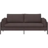 3-Vietis Sofa Tamsiai rudas 222 x 81 x 89 cm Audinys