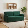 3-Vietis Sofa Tamsiai žalia 198 x 83 x 95 cm Aksomas