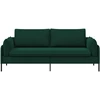 3-Vietis Sofa Tamsiai žalia 222 x 81 x 89 cm Aksomas