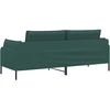 3-Vietis Sofa Tamsiai žalia 222 x 81 x 89 cm Audinys