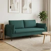 3-Vietis Sofa Tamsiai žalia 222 x 81 x 89 cm Audinys