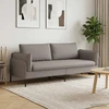 3-Vietis Sofa Taupe 222 x 81 x 89 cm Audinys