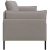 3-Vietis Sofa Taupe 222 x 81 x 89 cm Audinys