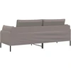 3-Vietis Sofa Taupe 222 x 81 x 89 cm Audinys
