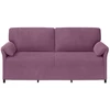 3-Vietis Sofa Violetinė 198 x 83 x 95 cm Aksomas