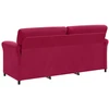 3-Vietis Sofa Vyno raudona 198 x 83 x 95 cm Aksomas