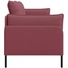 3-Vietis Sofa Vyno raudona 222 x 81 x 89 cm Audinys