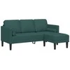 Sofa Sofos komplektas su pagalve Tamsiai žalia Poliesteris